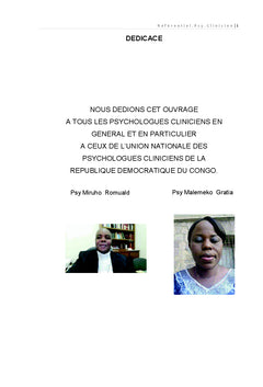 Référentiel du métier et des compétences d'un psychologue clinicien