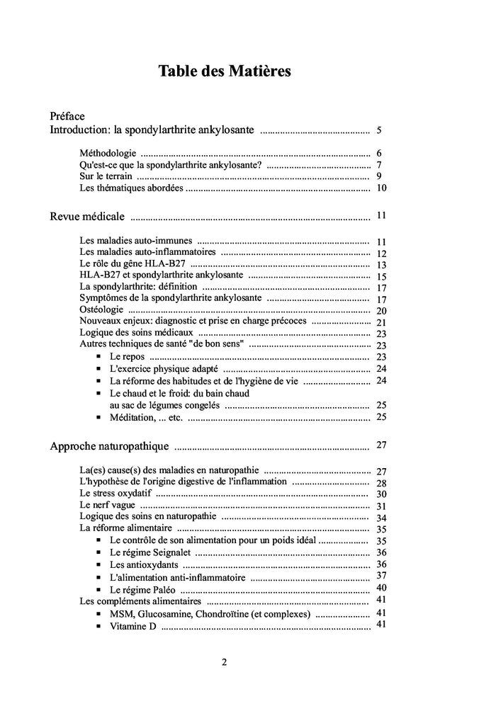 La spondylarthrite ankylosante en naturopathie.
