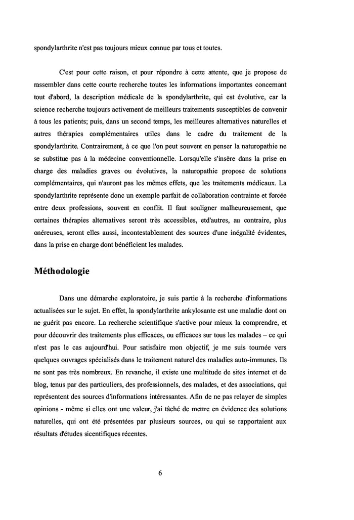 La spondylarthrite ankylosante en naturopathie.