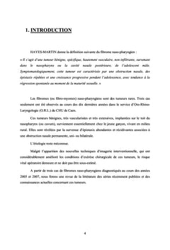 Le fibrome nasopharyngien