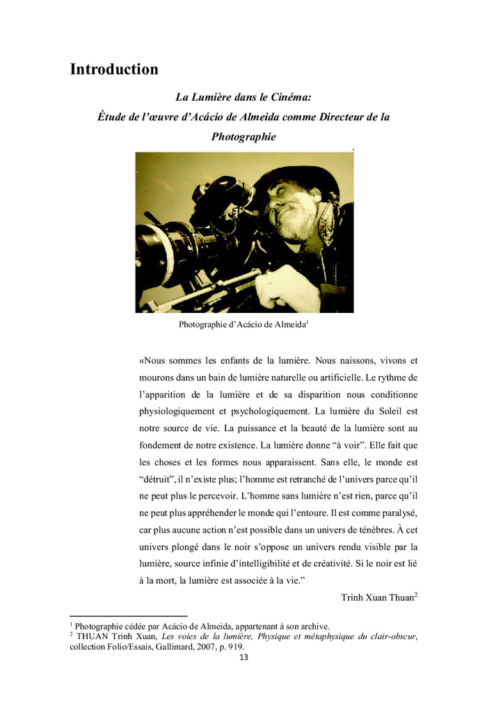 La lumière dans le cinéma