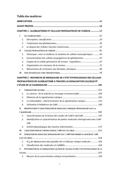 Recherche de biomarqueurs des cellules propagatrices de glioblastome