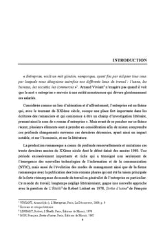 Le monde de l'entreprise dans l'oeuvre de Thierry Beinstingel