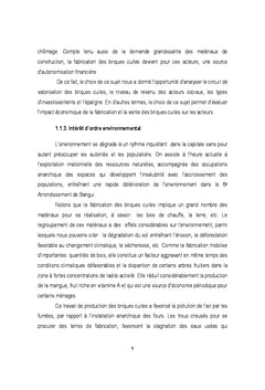 L'exploitation des briques cuites et leurs impactes sur la population