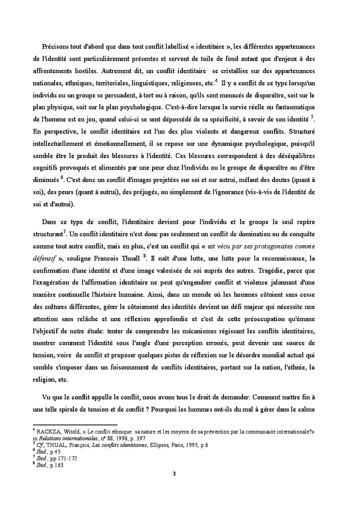 Le conflit identitaire chez Amin Maalouf