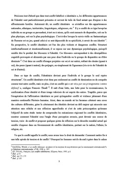 Le conflit identitaire chez Amin Maalouf