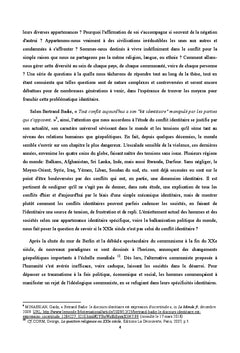 Le conflit identitaire chez Amin Maalouf