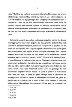 La notion de geste chez Merleau-Ponty