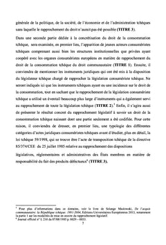 Le droit de la consommation tchèque