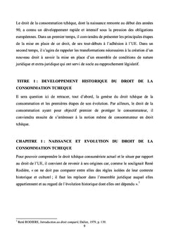 Le droit de la consommation tchèque