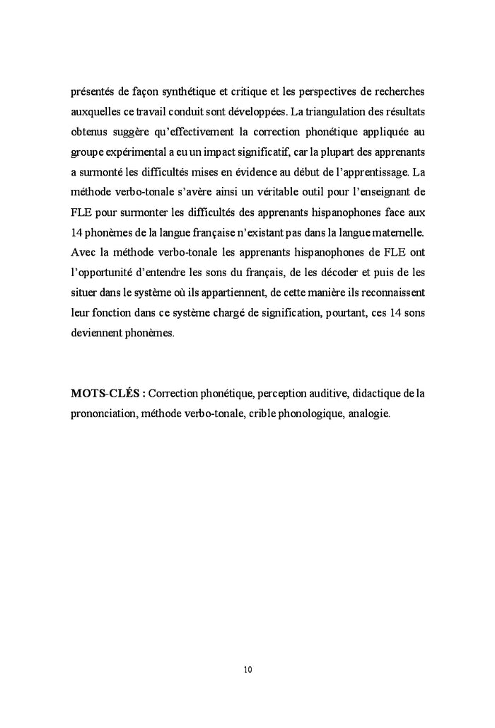 La methode Verbo-Tonale et son application dans l'enseignement du FLE