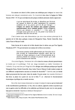 L'éloge de la folie dans la littérature francophone: