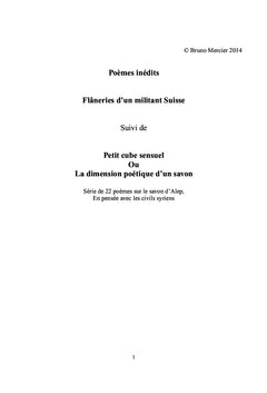 Flâneries d'un militant suisse Poèmes