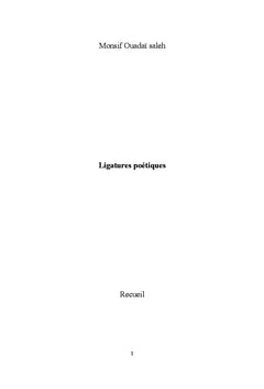Ligatures poétiques