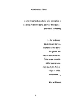 Aux portes du silence