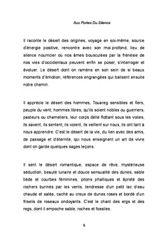 Aux portes du silence