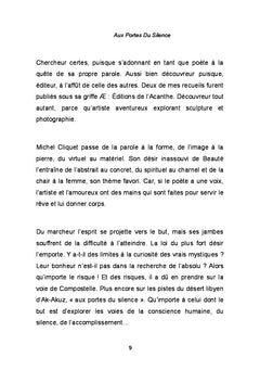 Aux portes du silence