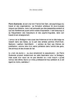 Par chemins oubliés