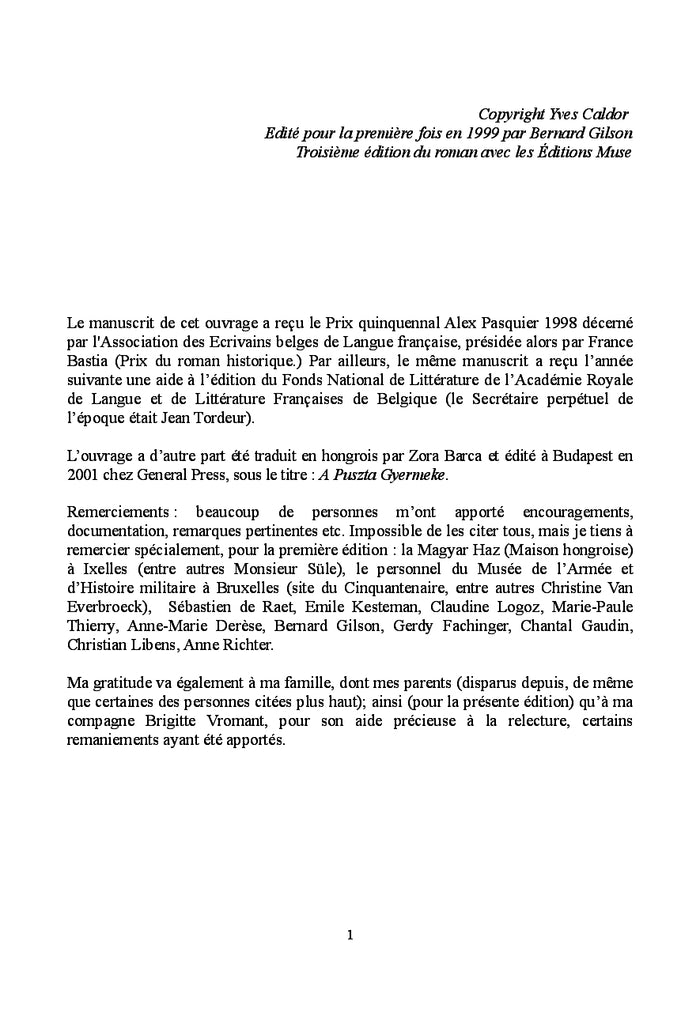 L'enfant de la Puszta