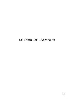Le prix de l'amour