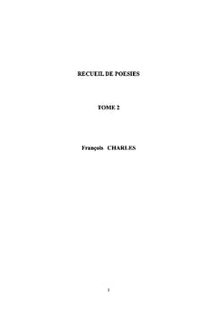 Recueil de Poésies - Tome 2