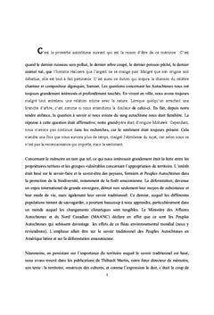 Témoignages d'aînés cri sur les impacts des industries extractives