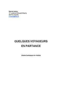 Quelques voyageurs en partance