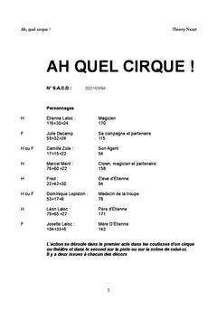 Ah quel cirque !