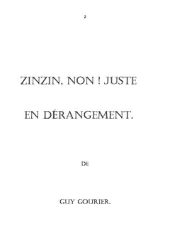 Zinzin, non! Juste en dérangement