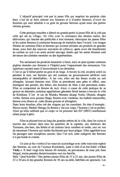 Les Femmes Africaines non matérialistes