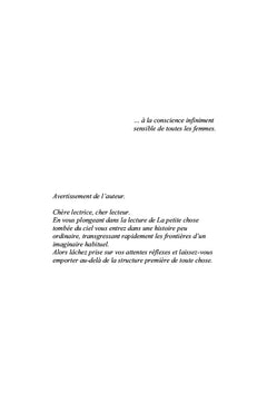 La petite chose tombée du ciel