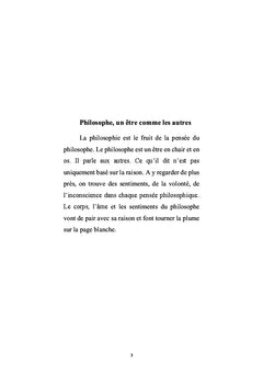 Les pensées d'un homme oriental
