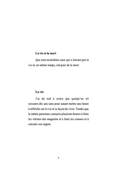 Les pensées d'un homme oriental