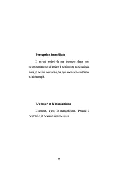 Les pensées d'un homme oriental