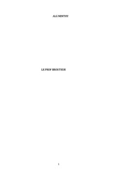 Le prof brouteur