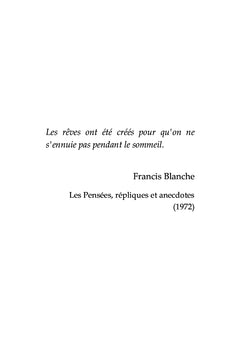 Une vie de rêves