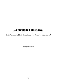 La méthode Feldenkrais