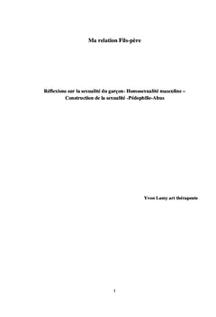 Ma relation Fils-Père