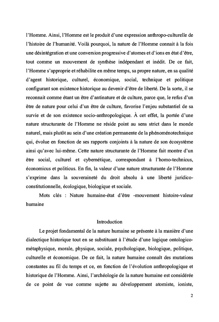 Que devient la nature humaine ?