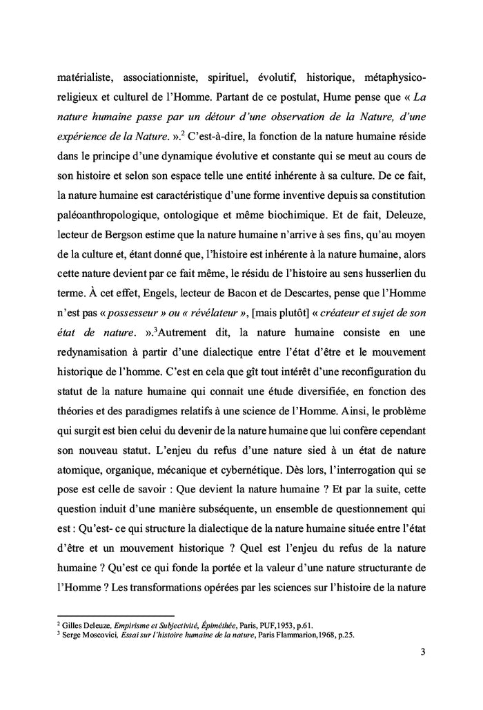 Que devient la nature humaine ?