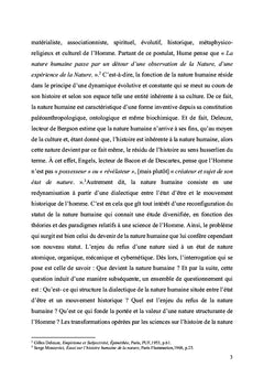 Que devient la nature humaine ?