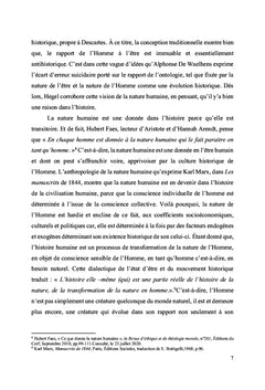 Que devient la nature humaine ?
