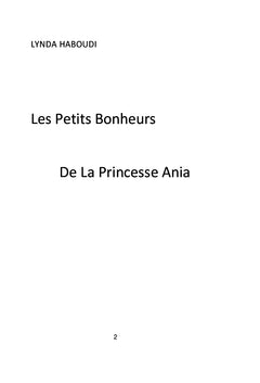 Les petits bonheurs de la princesse Ania