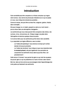 La météo des émotions