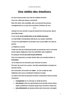 La météo des émotions