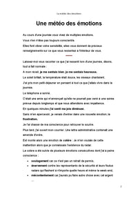 La météo des émotions
