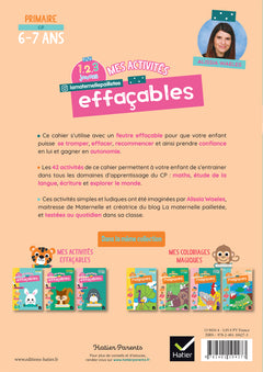 Mes activités effaçables CP