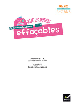 Mes activités effaçables CP