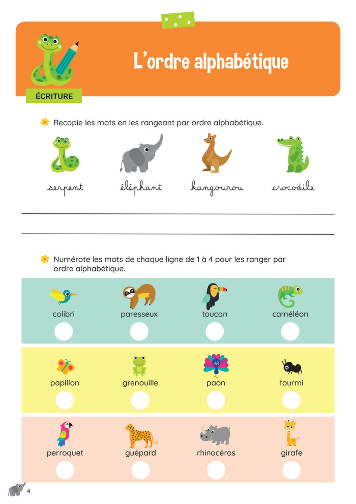 Mes activités effaçables CP