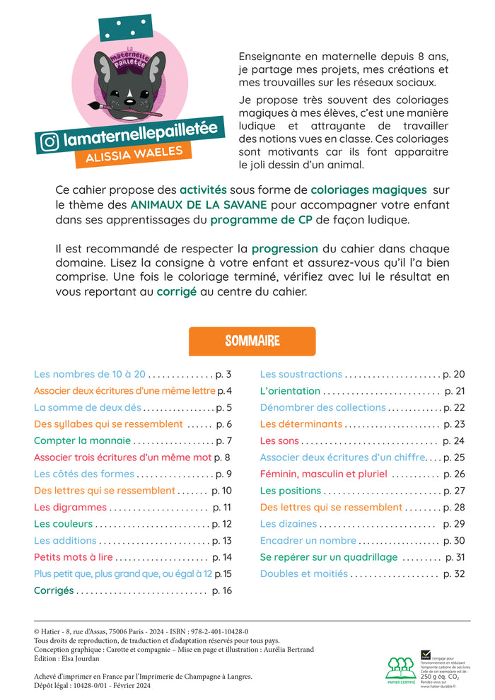 Mes coloriages magiques CP